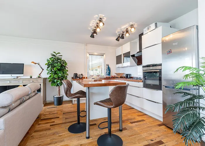 Loft Style 1 Bdr - Panoramic View Swimming Pool & Garage 公寓 昂蒂布