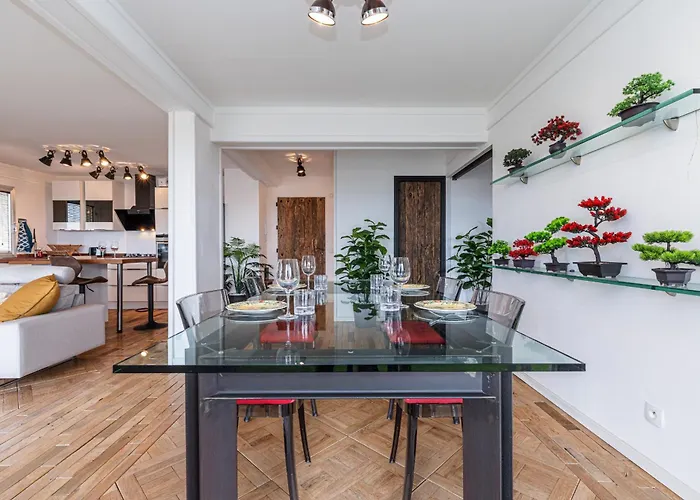 Loft Style 1 Bdr - Panoramic View Swimming Pool & Garage 公寓 昂蒂布