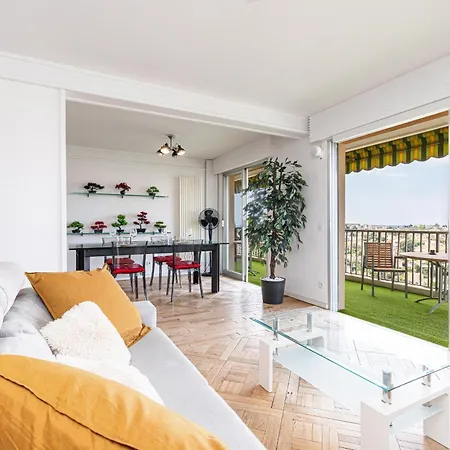 Loft Style 1 Bdr - Panoramic View Swimming Pool & Garage Antibes