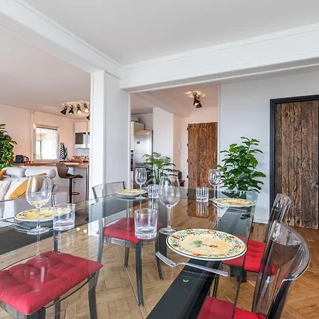 Daire Loft Style 1 Bdr - Panoramic View Swimming Pool & Garage Antibes