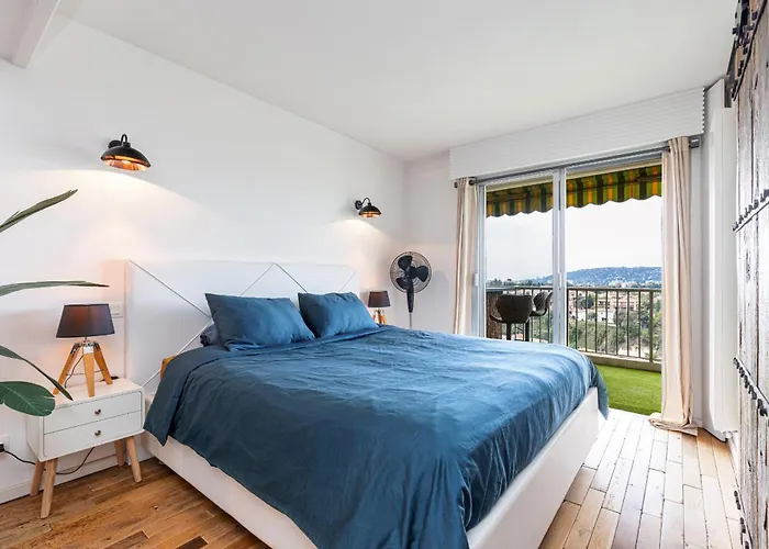 Loft Style 1 Bdr - Panoramic View Swimming Pool & Garage * Antibes