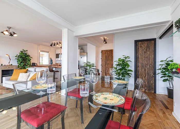 Appartement Loft Style 1 Bdr - Panoramic View Swimming Pool & Garage Antibes